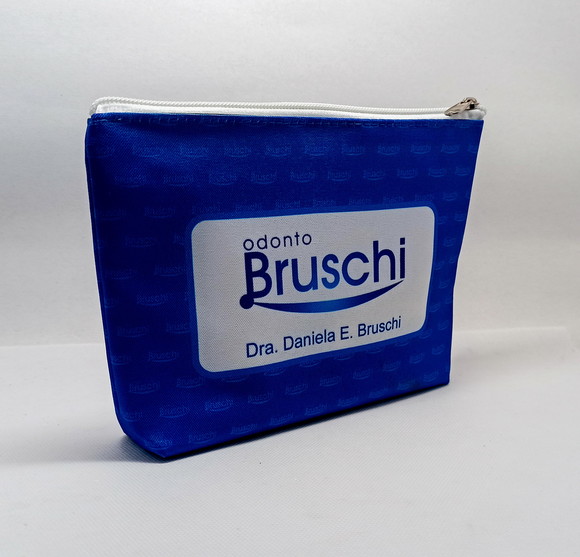 Necessaire Odontologia Modelo 18cm com Marca Dágua Azul - Imagem 3