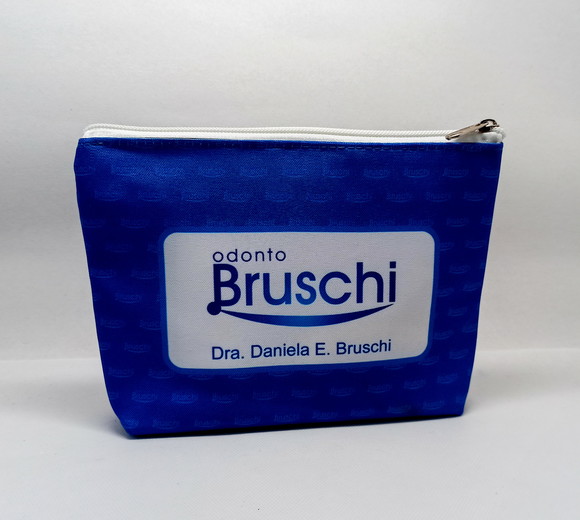 Necessaire Odontologia Modelo 18cm com Marca Dágua Azul - Imagem 2