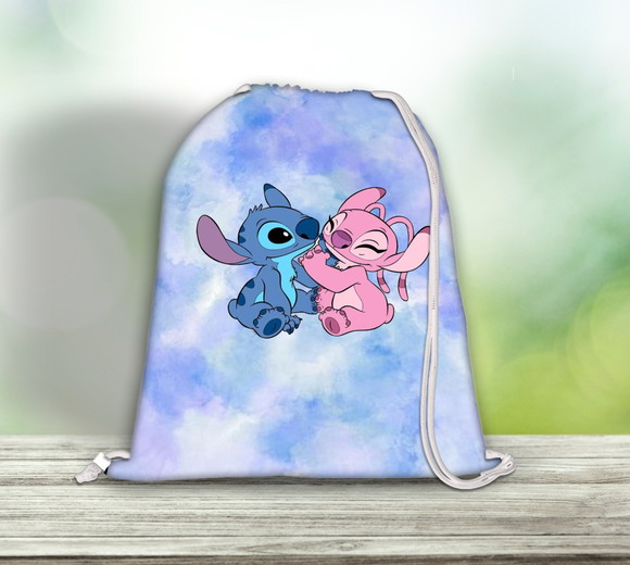 Mochila Mochilinha Sacola de Costa Stitch