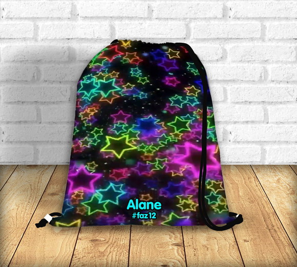 Mochilas Saco Festa Neon