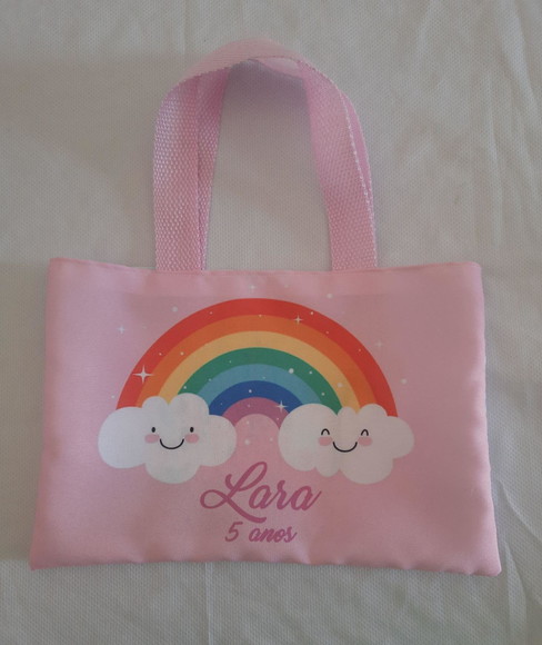 Sacola Ecobag Lembrancinha - Arco-íris