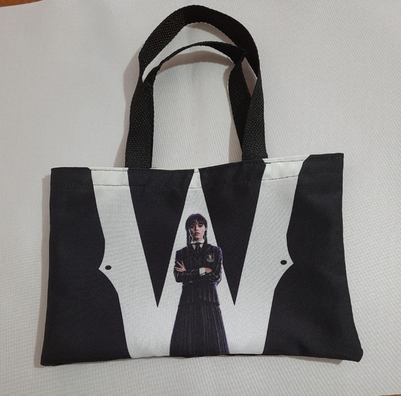 Sacola Ecobag Lembrancinha - Wandinha Aniversario