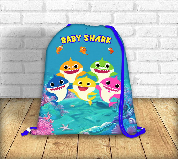 Mochilinha Baby Shark Medida 20 x 30