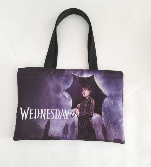 Sacola Ecobag Lembrancinha - Wandinha Aniversario