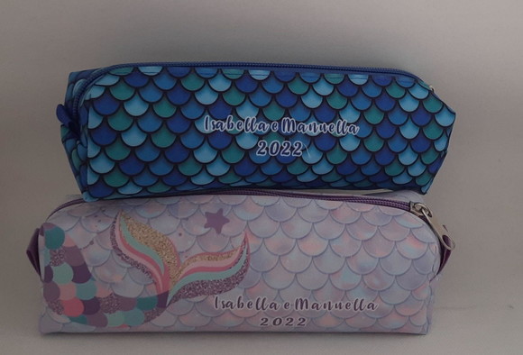 Estojo Escolar Personalizado Sereia