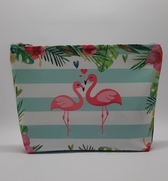 Nécessaire Personalizada Flamingo Tropical