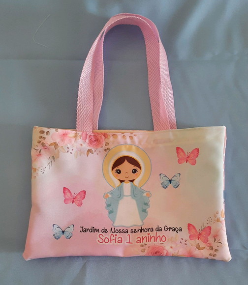 Kit 1 Sacola + 1 Necessaire Nossa Senhora da Graça