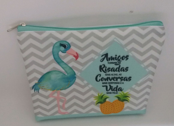Nécessaire Flamingos Tropical