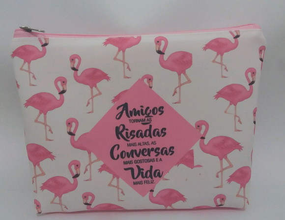 Nécessaire Flamingos Tropical