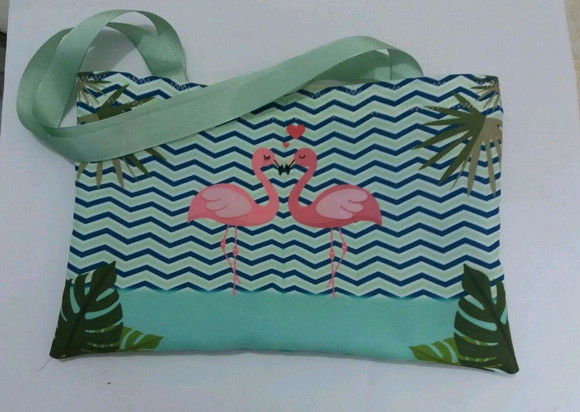 Sacola Tropical Flamingo