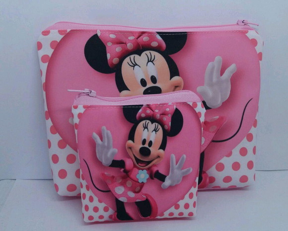 Kit Necessaire + porta moedas minnie
