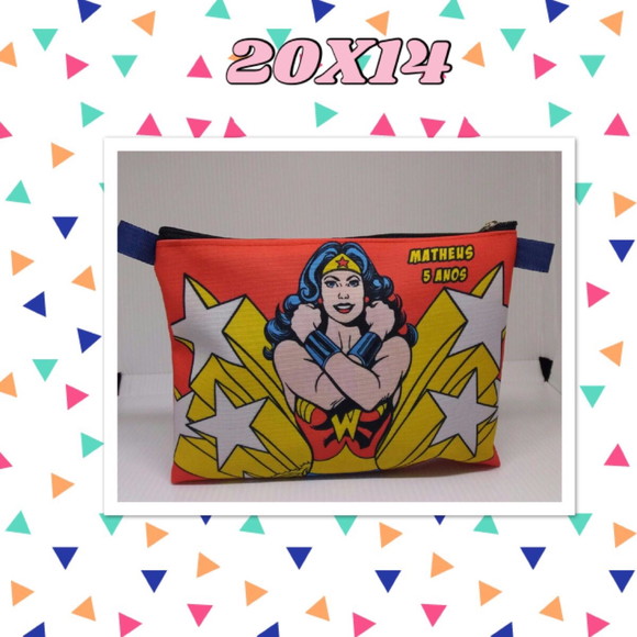 Bolsinha Nécessaire Mulher Maravilha