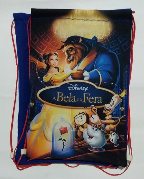 mochilas personalizada bela e a fera