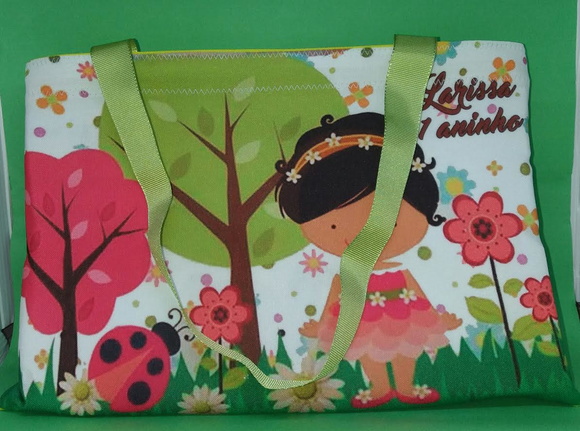 ecobag sacolinha jardim encantado