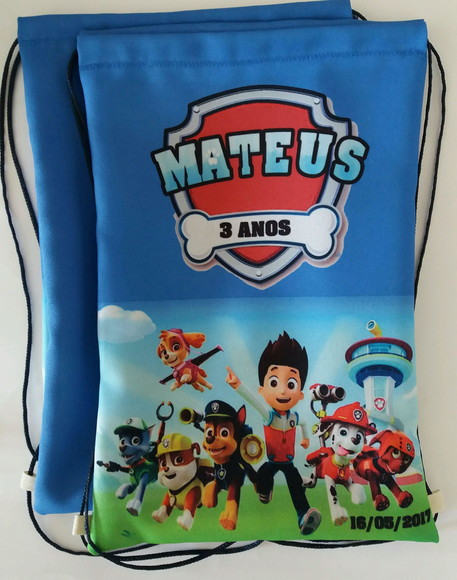 Linda mochila Patrulha caninas