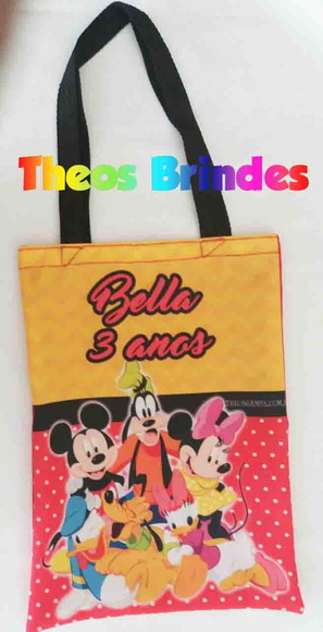 Mochilas ou Sacolas Turma Mickey