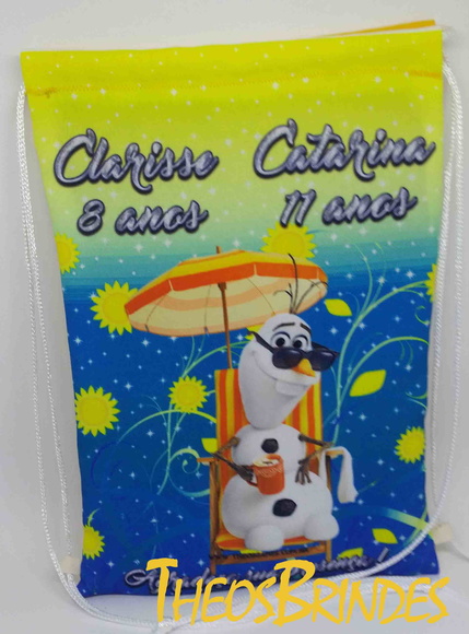Ecobags Sacolas tema Frozen Forever