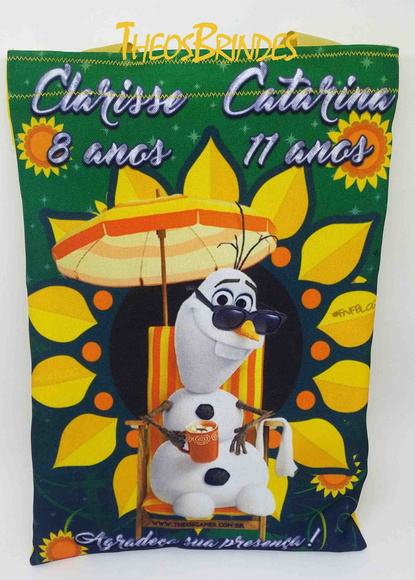 Ecobags ou mochilas tema Frozen Forever