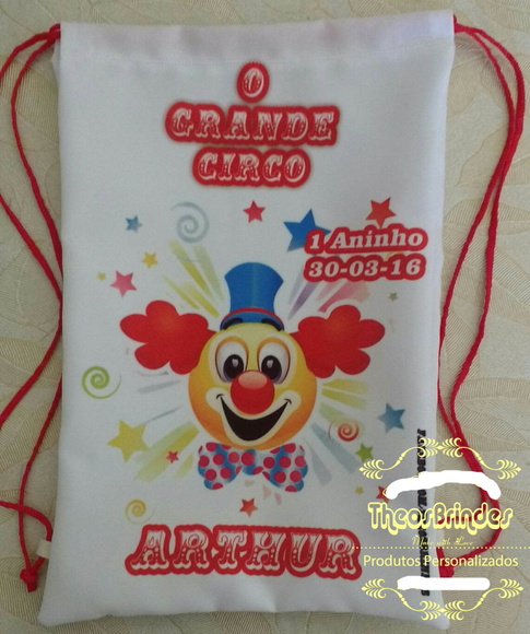 Mochilas Personalizadas - Tema Circo