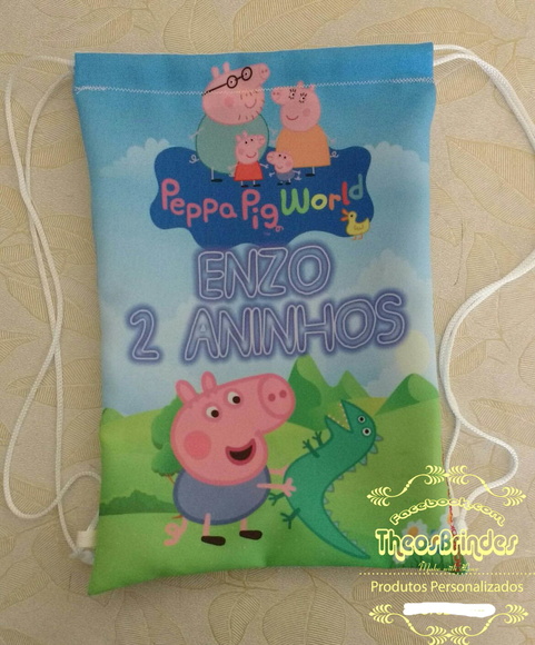 Mochilas Personalizadas - Peppa e Jorge - Imagem 2