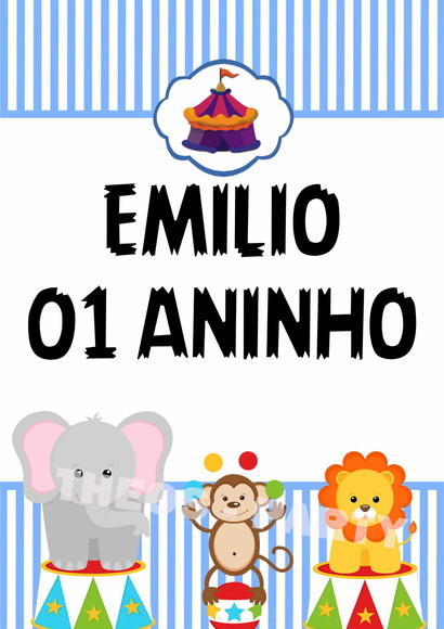 Mochilas Personalizadas - Tema Circo
