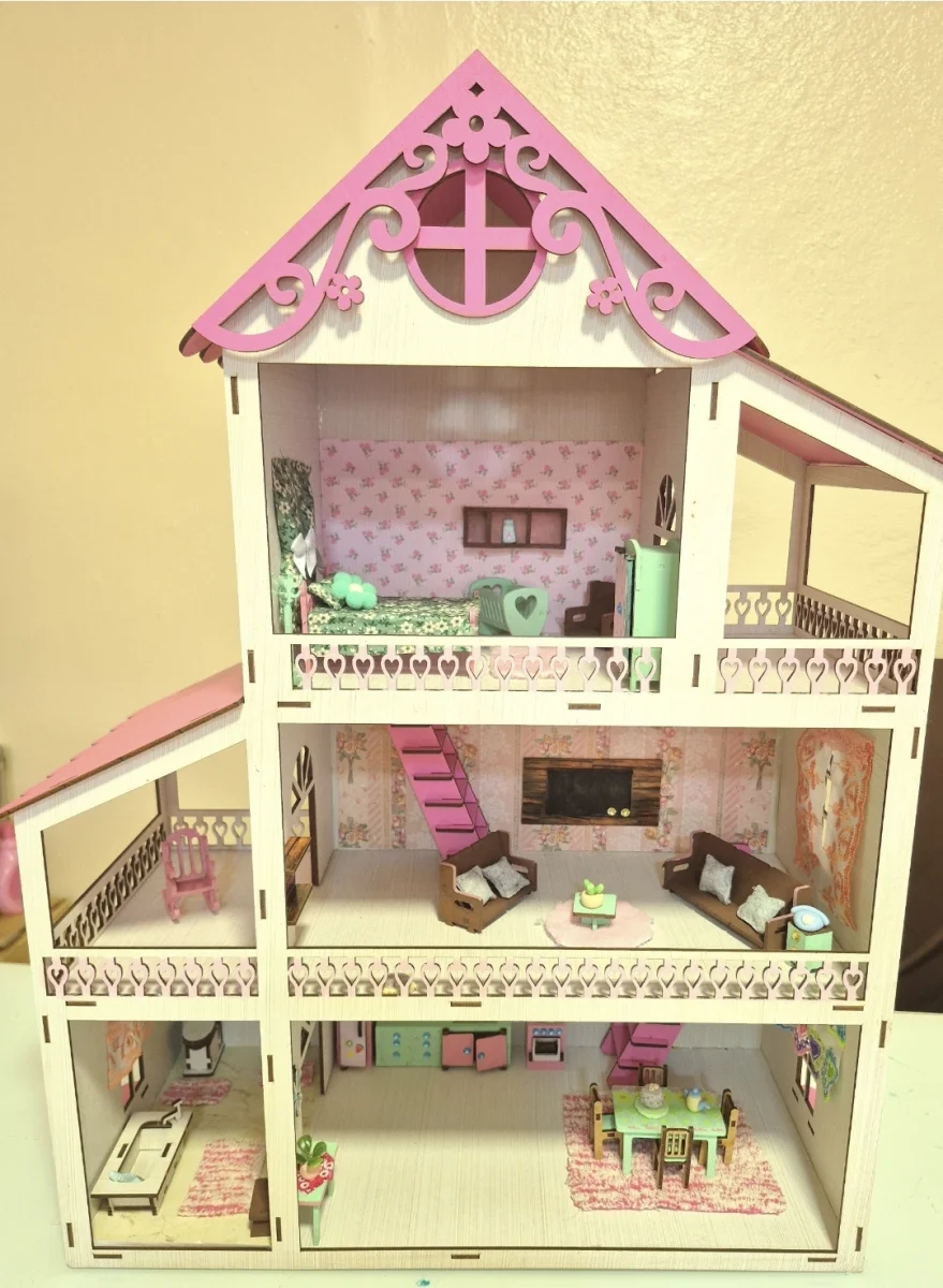 Casa casinha de boneca completa - Imagem 2