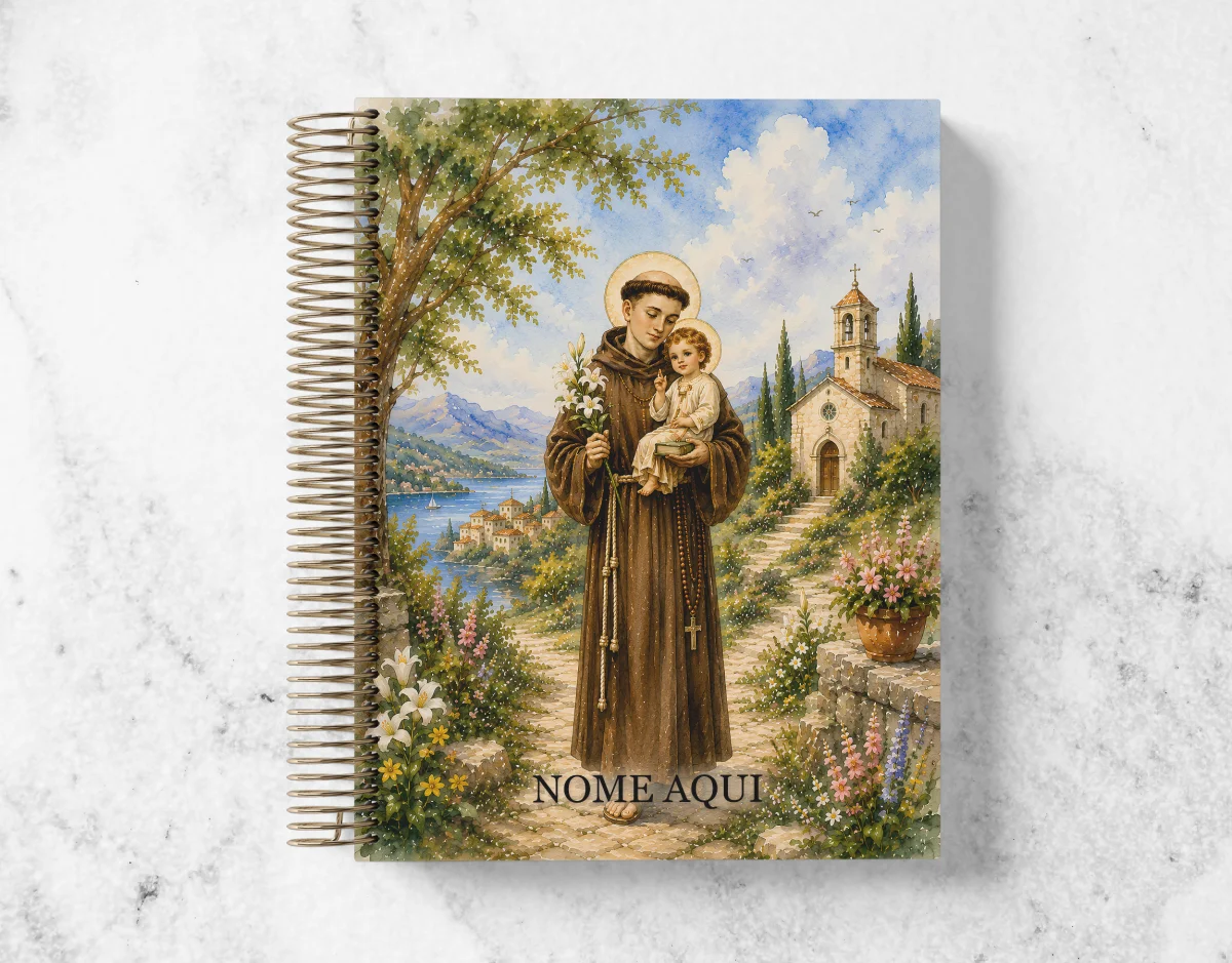 Caderno Católico Santo Antônio Personalizado