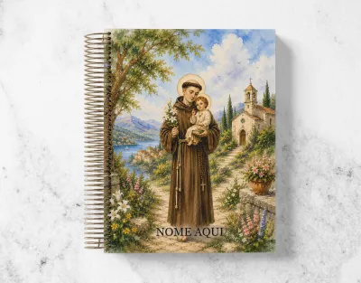 Caderno Católico Santo Antônio Personalizado