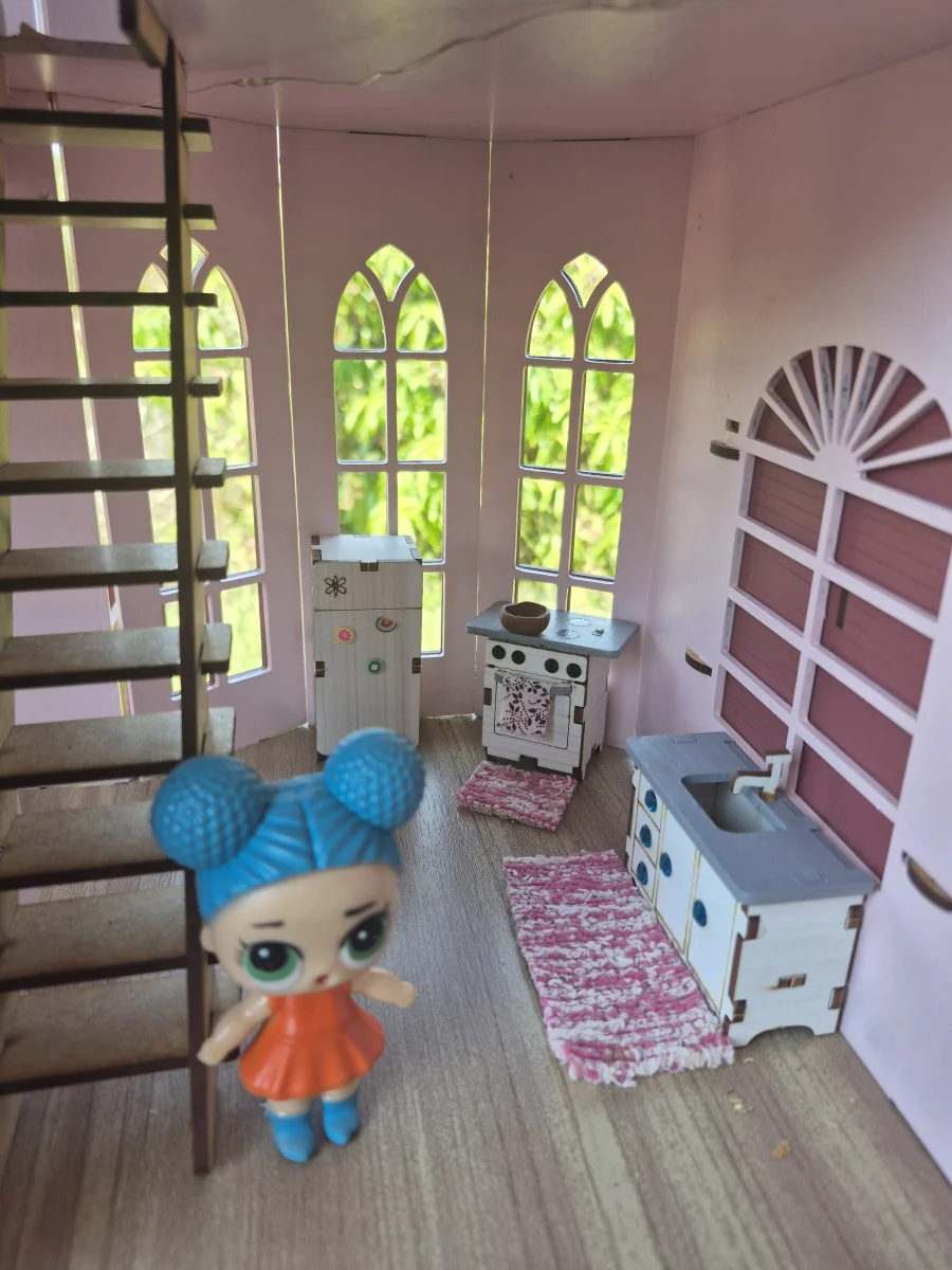 Casa casinha de bonecas castelinho - Imagem 4