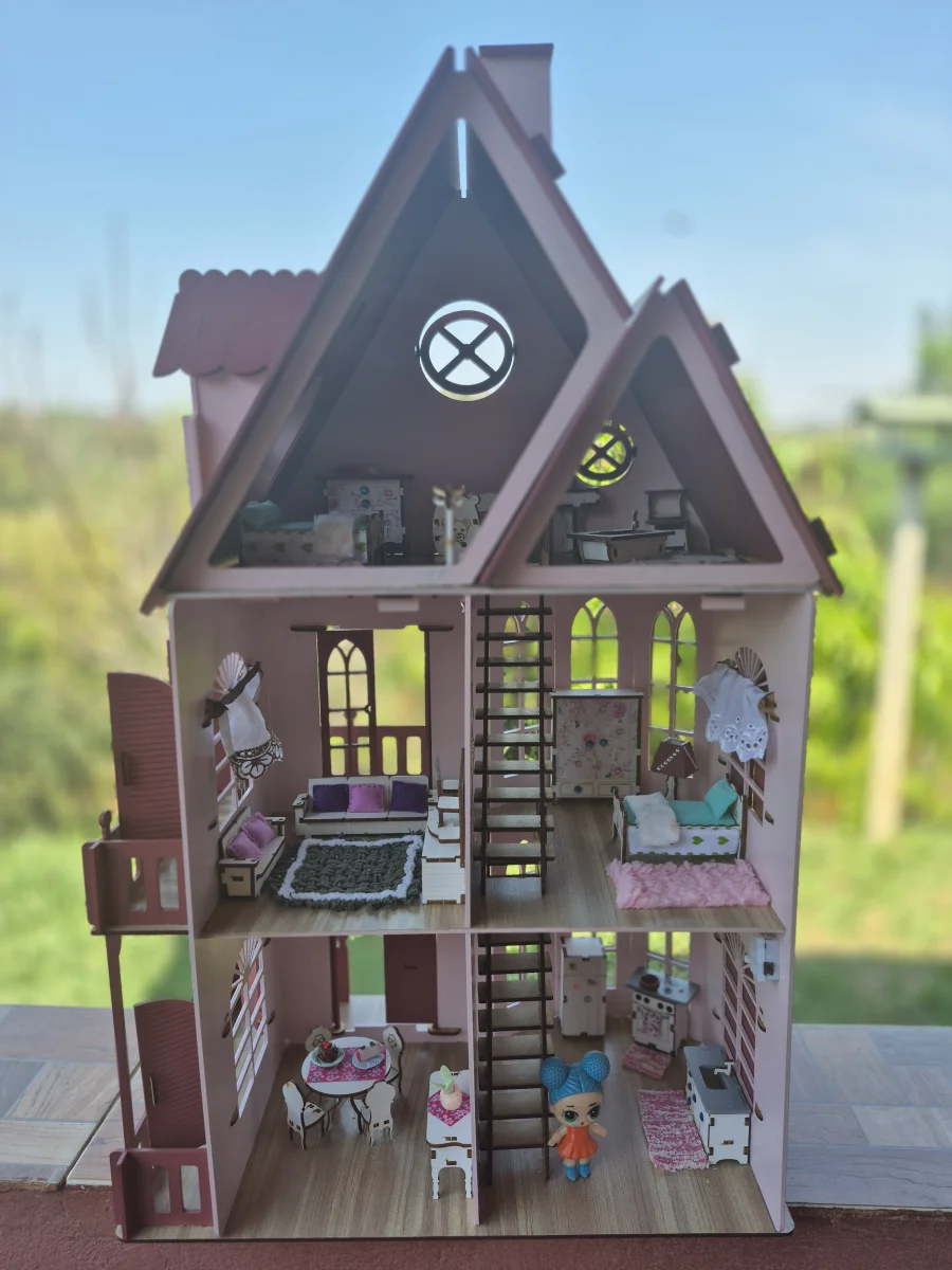 Casa casinha de bonecas castelinho - Imagem 3