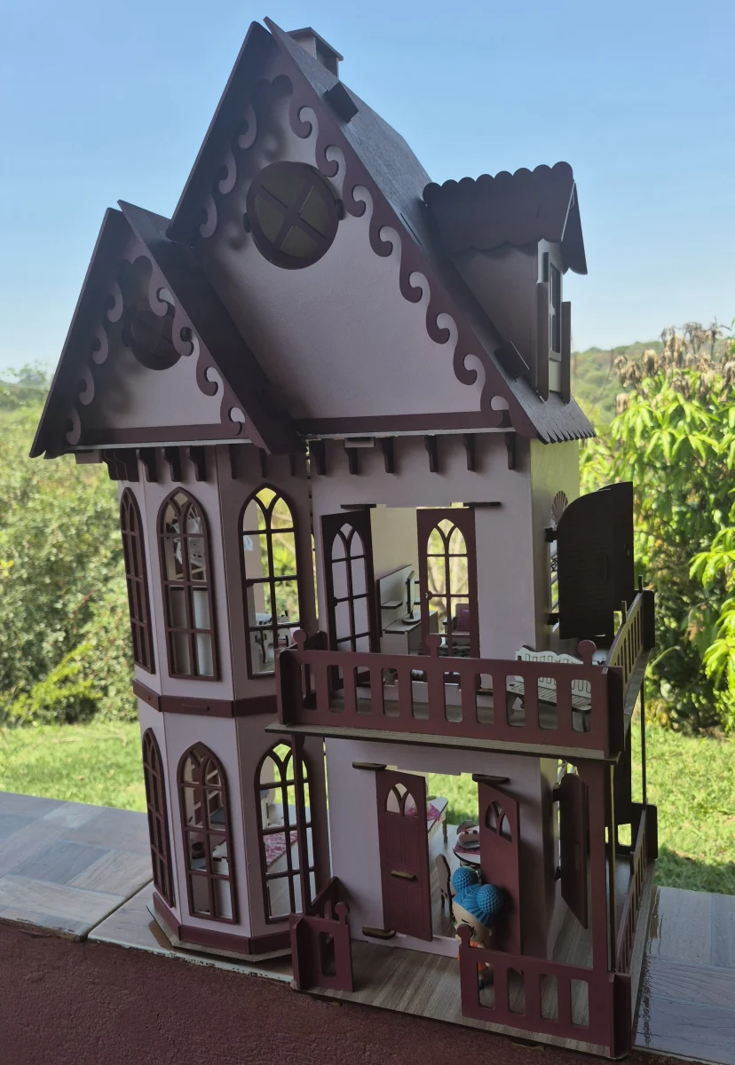 Casa casinha de bonecas castelinho