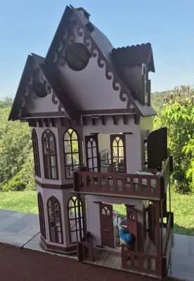 Casa casinha de bonecas castelinho