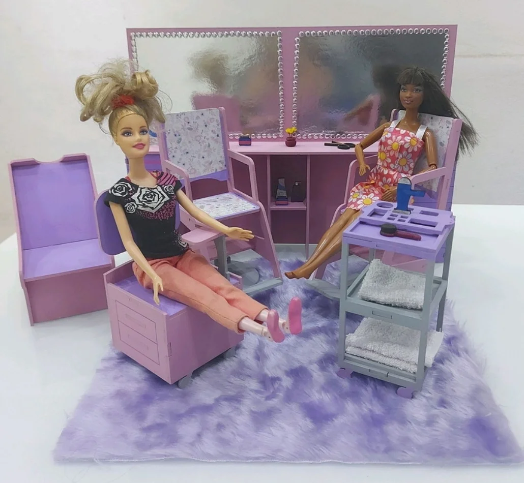 Casa da barbie salão de beleza