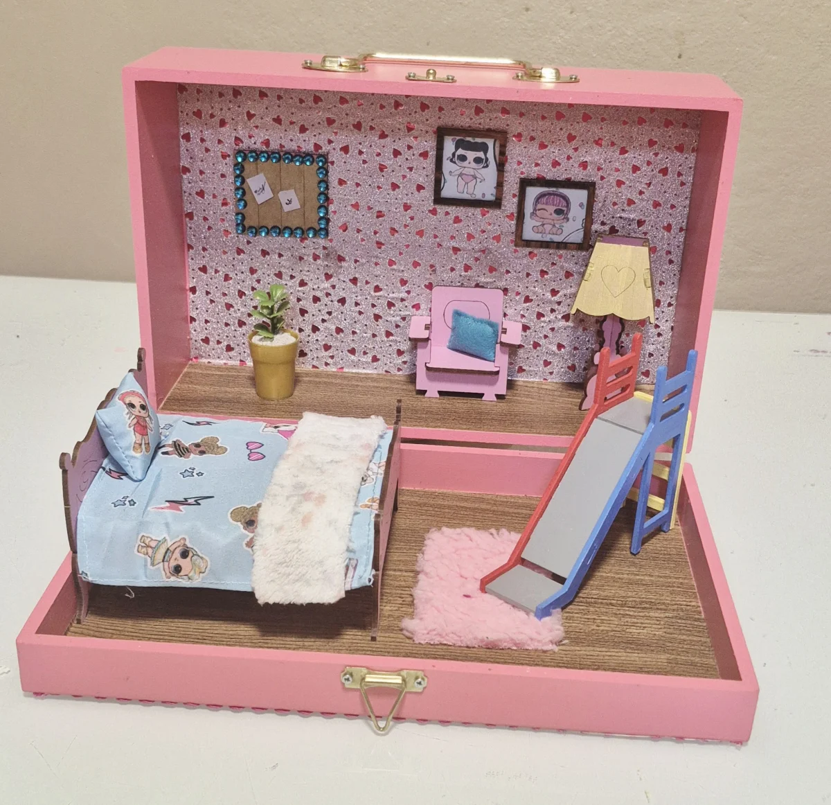 Casa casinha de boneca maleta lol - Imagem 3