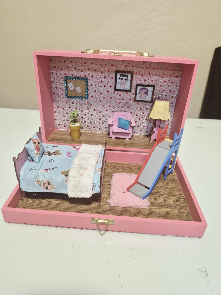 Casa casinha de boneca maleta lol - Imagem 5