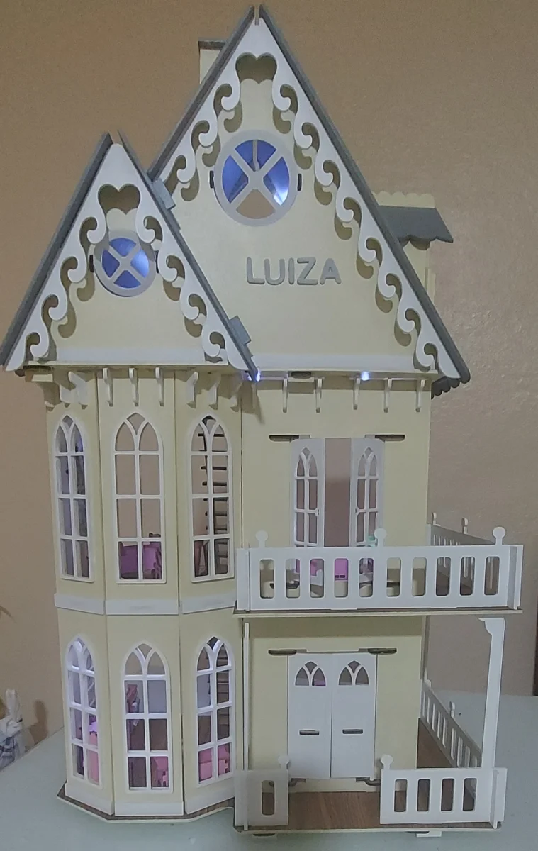Casa casinha de bonecas castelinho completa