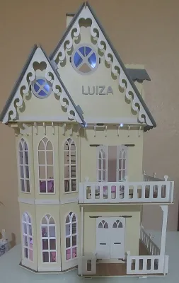 Casa casinha de bonecas castelinho completa
