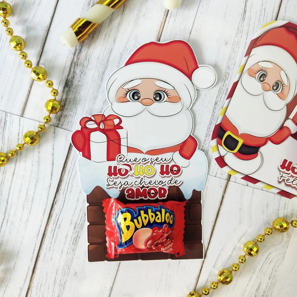 Card para Bala/chiclete - Lembrancinha para Natal