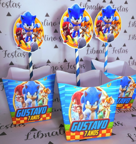 Centro de Mesa Canudo Sonic