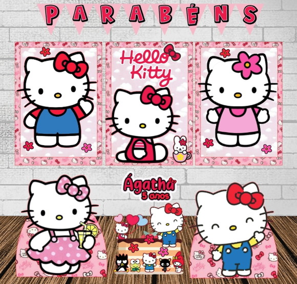 Kit Festa Só Um Bolinho Hello Kitty