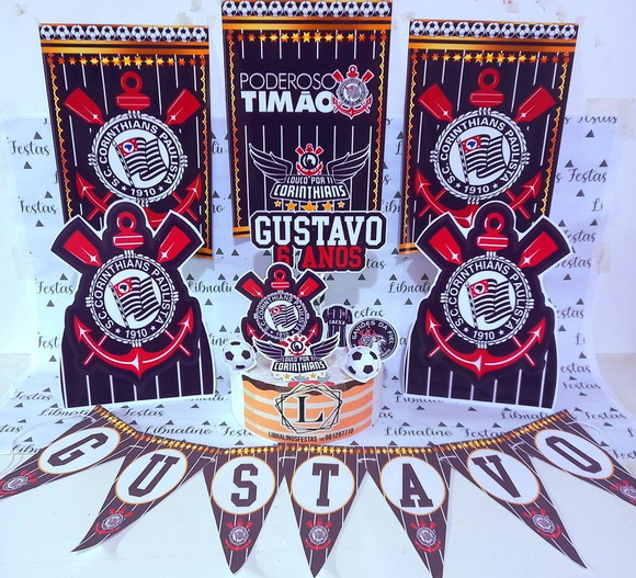 Kit Festa Só Um Bolinho Timão