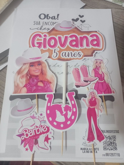 Kit Festa Só Um Bolinho Barbie Boiadeira