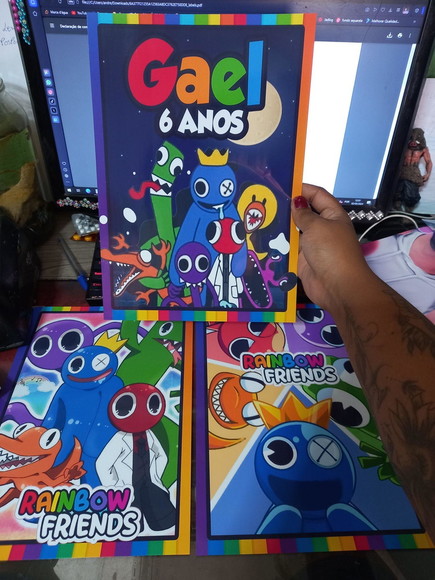 Kit Festa Só Um Bolinho Rainbow Friends