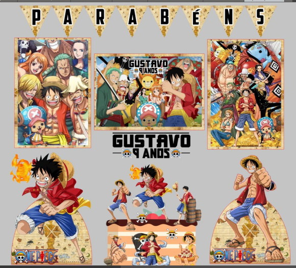 Kit Festa Só Um Bolinho One Piece