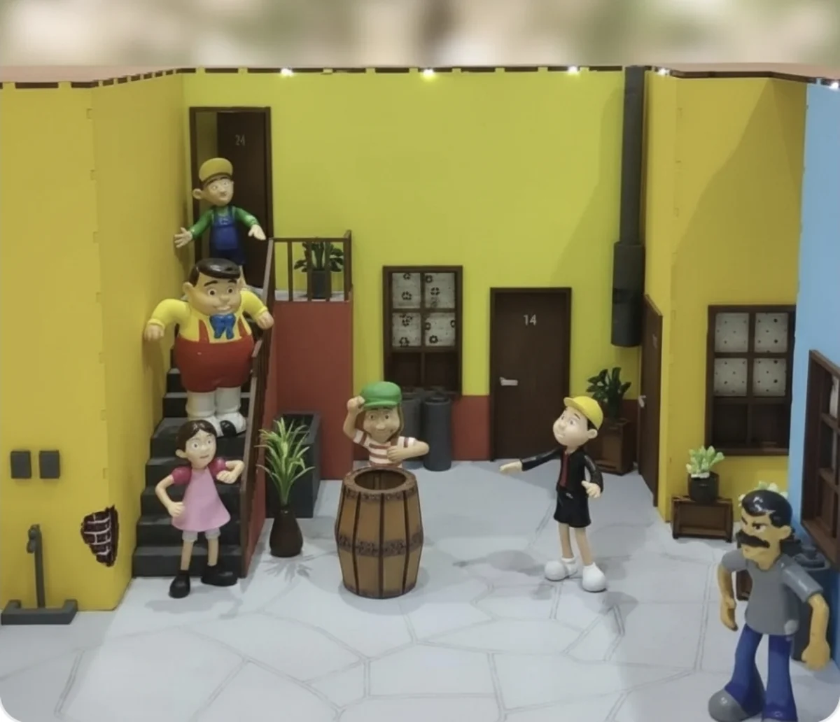 Vila do chaves com 9 personagens e iluminação - Imagem 3