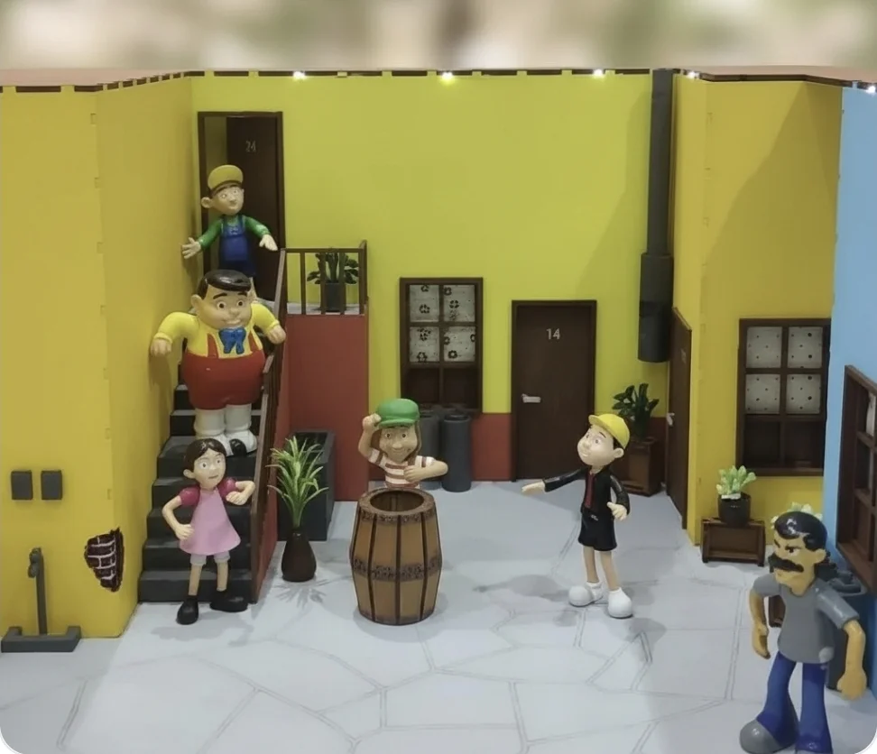 Vila do chaves com 9 personagens e iluminação - Imagem 4