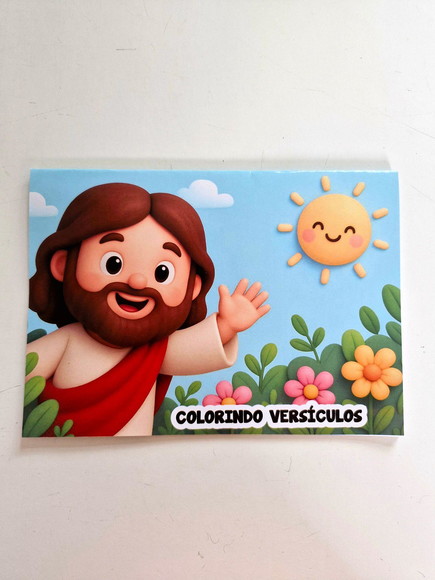 Revistinha Colorir Desenhos da Biblia: Versiculos