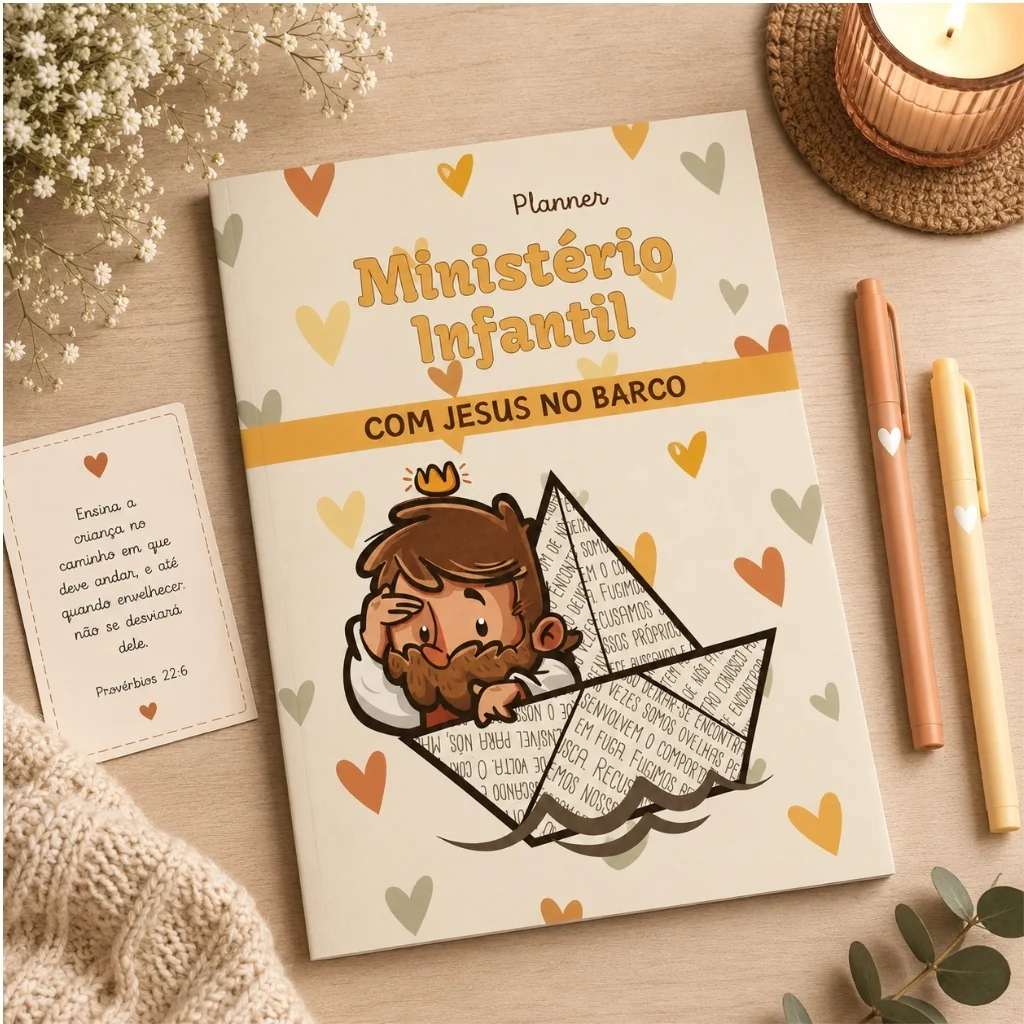 Caderno Planner Ministério Infantil com Grampo para Crianças - Imagem 1