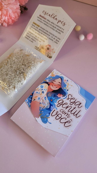 Envelope para Escalda Pés Dia da Mulher