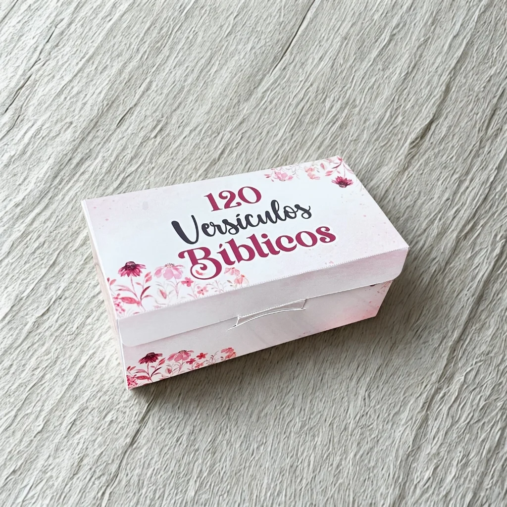 Caixa das Promessas 120 Versículos Bíblicos Modelo Feminino - Imagem 3